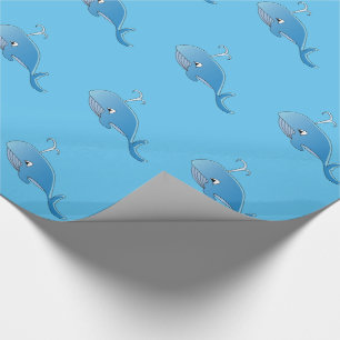 Whale Pattern - Glossy Wrapping Paper, 30 x 6' Cadeaupapier