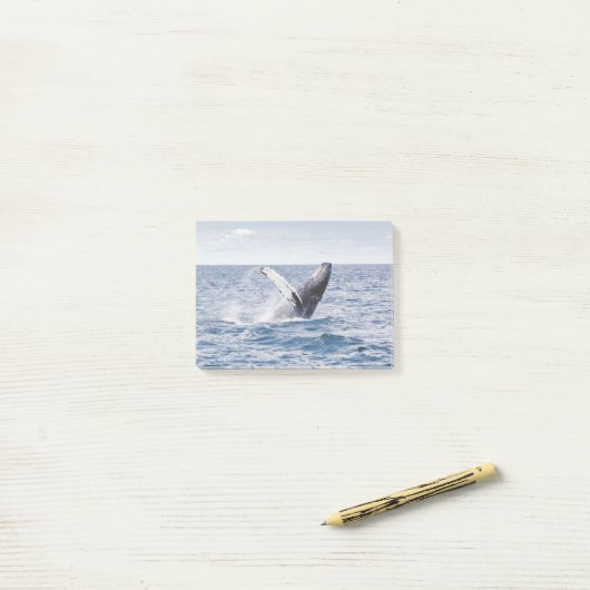 Whale Post-it® Notes (Op bureau)