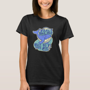 Whale Pun Dad Jokes Family Cruise Whale die kijkt T-shirt