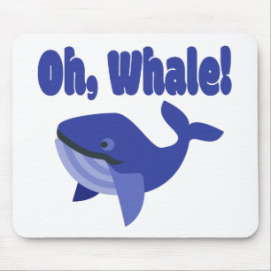 Whale Pun Funny Muismat