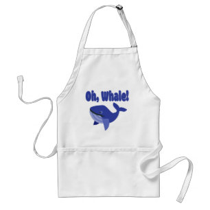 Whale Pun Funny Standaard Schort