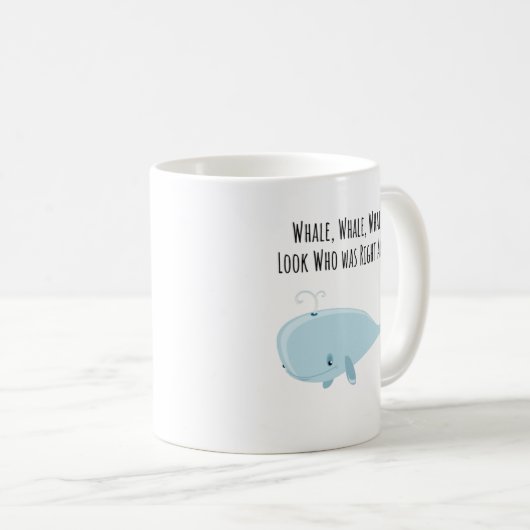 Whale Pun - Mok - Aangepaste Mok - Keramiek (Voorkant rechts)