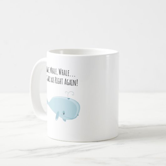 Whale Pun - Mok - Aangepaste Mok - Keramiek (Voorkant links)