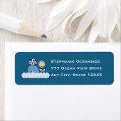 Whale Return Adreslabels Aangepast Etiket (Insitu)