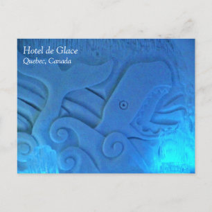 Whale Room in Hotel de Glace, Quebec, Canada Briefkaart