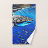 Whale Shark Majesty Design (Serviette à main)