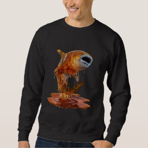 Whale Shark Mannen Vrouw Esthetische Gold Honey Wh Trui