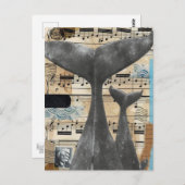 "Whale Song" - Carte postale conçue exclusivement (Devant / Derrière)