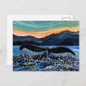 Whale Tail Briefkaart (Voorkant / Achterkant)