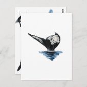 Whale Tail Briefkaart (Voorkant / Achterkant)