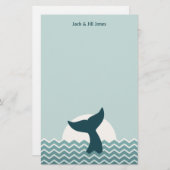 Whale Tail Briefpapier (Voorkant / Achterkant)