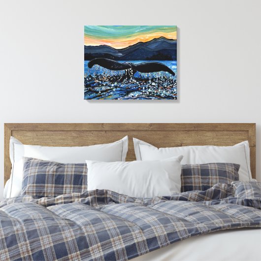 Whale Tail Canvas Afdruk (Insitu (Slaapkamer))