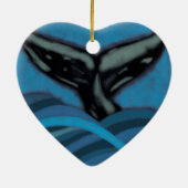 Whale Tail Chalk Drawing Ornament (Achterkant)