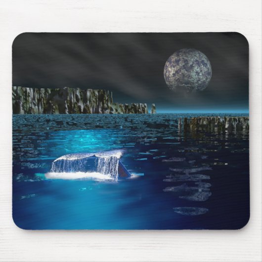 Whale Tail Mousepad Muismat (Voorkant)