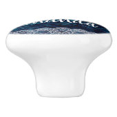 Whale Tail over Ocean Custom Keramische Knop (Zijkant)