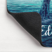 Whale Tail over Ocean Custom Muismat (Hoek)