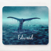 Whale Tail over Ocean Custom Muismat (Voorkant)