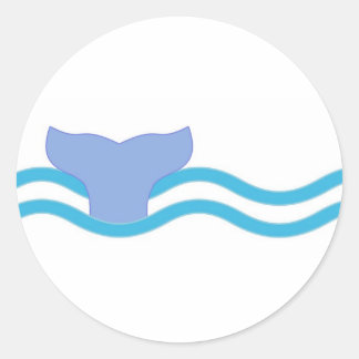 Whale Tail Ronde Sticker