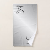 Whale Tail Silver Bad Handdoek (Handdoek)