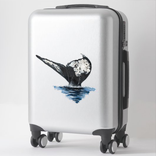Whale Tail Sticker (Koffer)