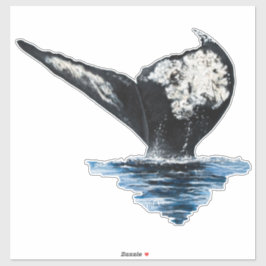 Whale Tail Sticker