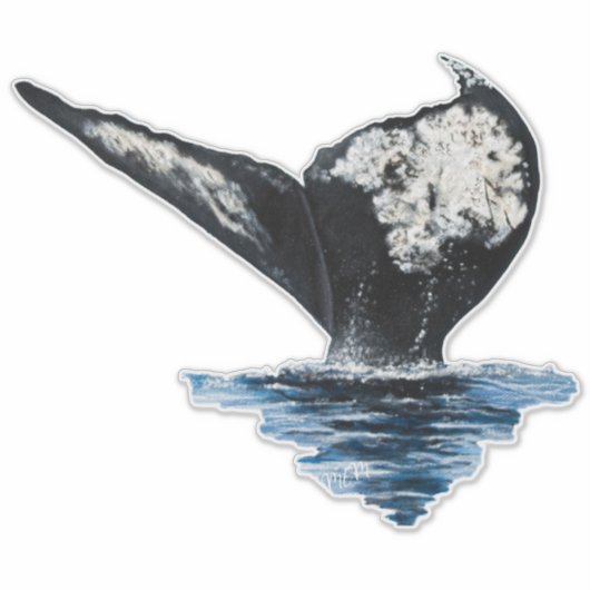 Whale Tail Sticker (Voorkant)