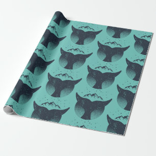 Whale Tale Badge Patroon Cadeaupapier