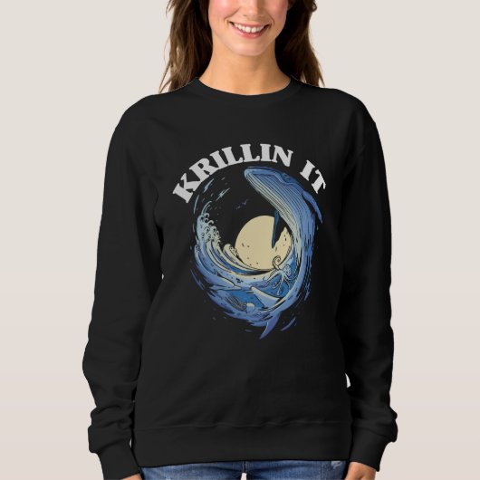Whale Watcher Krillin It Trui (Voorkant)