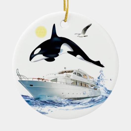 Whale Watcher Ornament (Voorkant)