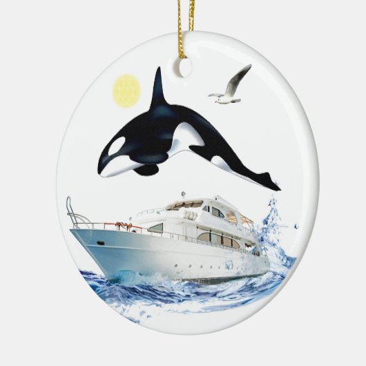 Whale Watcher Ornament (Links)