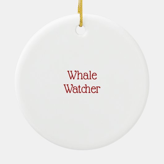 Whale Watcher Ornament (Achterkant)
