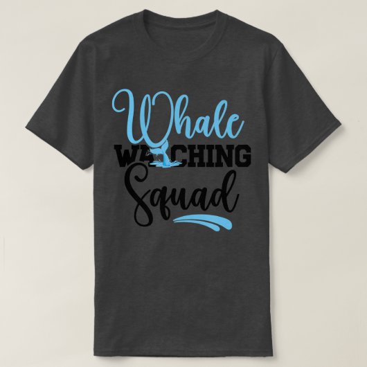 Whale Watching Squad Whale Lover 1 T-shirt (Design voorkant)