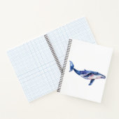 Whale Watercolor Notitieboek (Binnen)