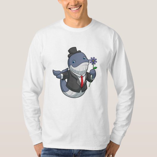 Whale Wedding Groom T-shirt (Voorkant)