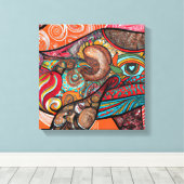 Whale Wow Canvas Afdruk (Insitu (Houten vloer))