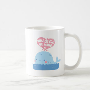 Whale You Be Mine Schattigee liefdesbekentenis Koffiemok