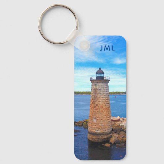 Whaleback Custom Photo Ocean Lighthouse Sleutelhanger (Voorkant)