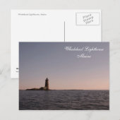 Whaleback Lighthouse, carte postale du Maine (Devant / Derrière)