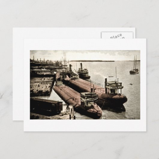 Whalebacks op Belle Isle, Michigan Briefkaart (Voorkant / Achterkant)