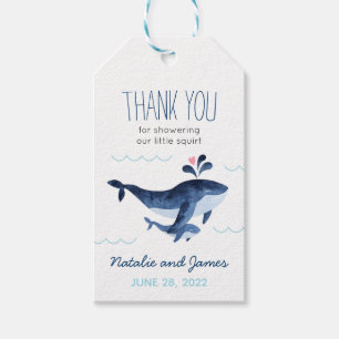 Whales Nautical under the Zee Baby shower Cadeft L Cadeaulabel