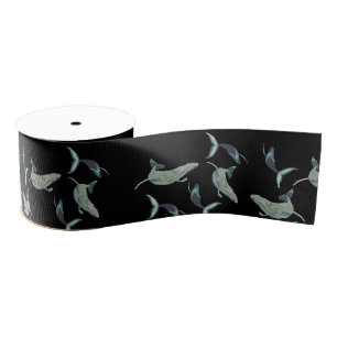 Whales Swim Grosgrain Lint