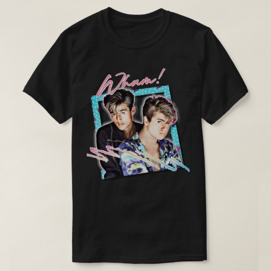 Wham 80s  Stijlontwerp T-shirt (Design voorkant)