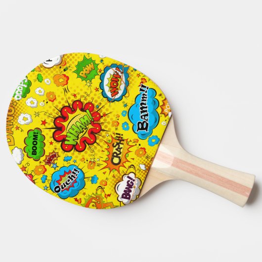 Wham Bamm klinkt achtergrond Tafeltennisbatje (Zijkant)