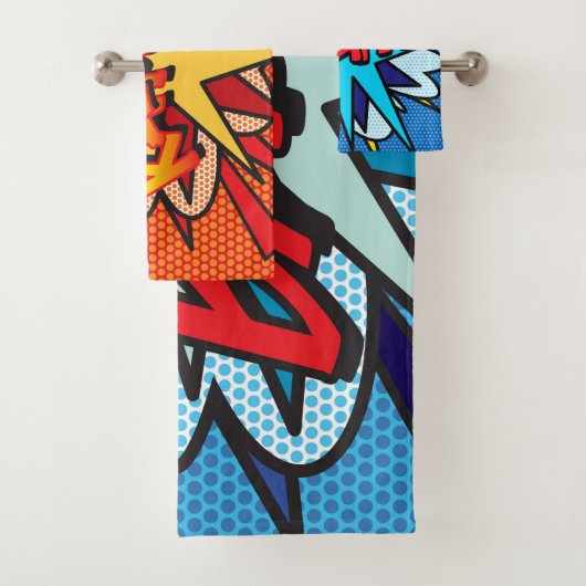 WHAM BANG KAPOW Fun Retro Comic Book Pop art (En situation)