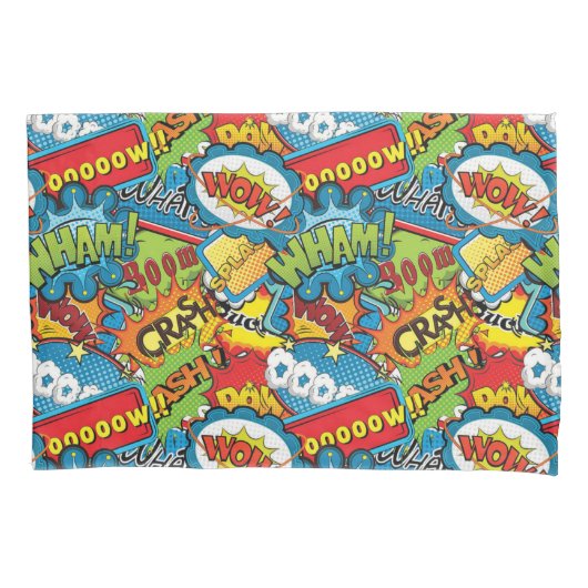 Wham Boom Crash! Hoesje piloot Kussensloop (Voorkant)