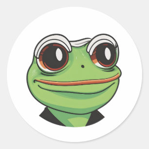 Wham! Comic Book Frog: barsten van actie Ronde Sticker