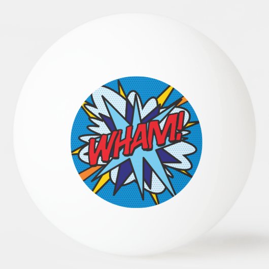 WHAM Fun Comic Book Cool Modern Pingpongballen (Voorkant)