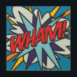 WHAM Fun Retro Comic Book Pop Art<br><div class="desc">Un design amusant,  cool et tendance rétro de bande dessinée pop art inspiré de l'art qui met le wham,  zap,  pow dans votre journée. Le cadeau parfait pour les super-héros,  vos amis,  votre famille ou comme un régal pour vous-même. Conçu par ComicBookPop© à l'adresse www.zazzle.com/comicbookpop*</div>