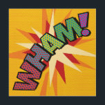 WHAM Fun Retro Comic Book Pop Art<br><div class="desc">Un design amusant,  cool et tendance rétro de bande dessinée pop art inspiré de l'art qui met le wham,  zap,  pow dans votre journée. Le cadeau parfait pour les super-héros,  vos amis,  votre famille ou comme un régal pour vous-même. Conçu par ComicBookPop© à l'adresse www.zazzle.com/comicbookpop*</div>
