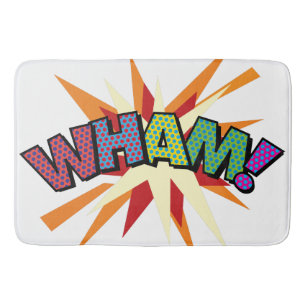 WHAM Fun Retro Comic Book Pop Art Badmat